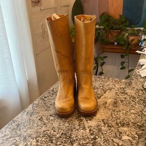 FRYE MUSTARD BOOTS